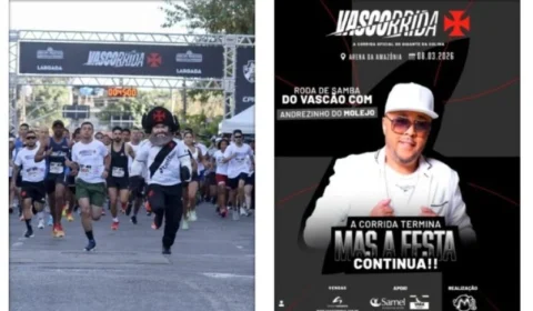 Andrezinho vai animar Arena da Amazônia com Roda de Samba após a Vascorrida em Manaus