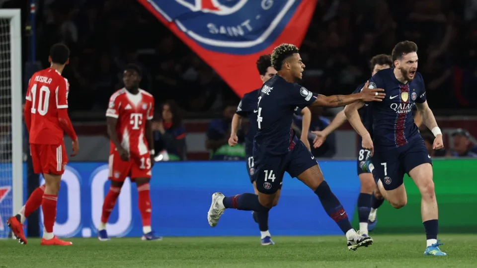 PSG vence o Bayern em jogo histórico de nove gols e larga na frente na semifinal da Champions
