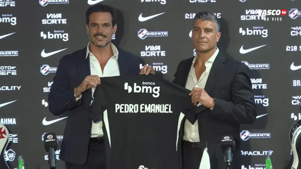 Pedro Emanuel é apresentado no Vasco e promete recolocar o clube entre os protagonistas